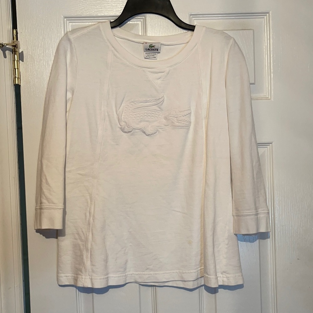 Lacoste 3/4 sleeve top
